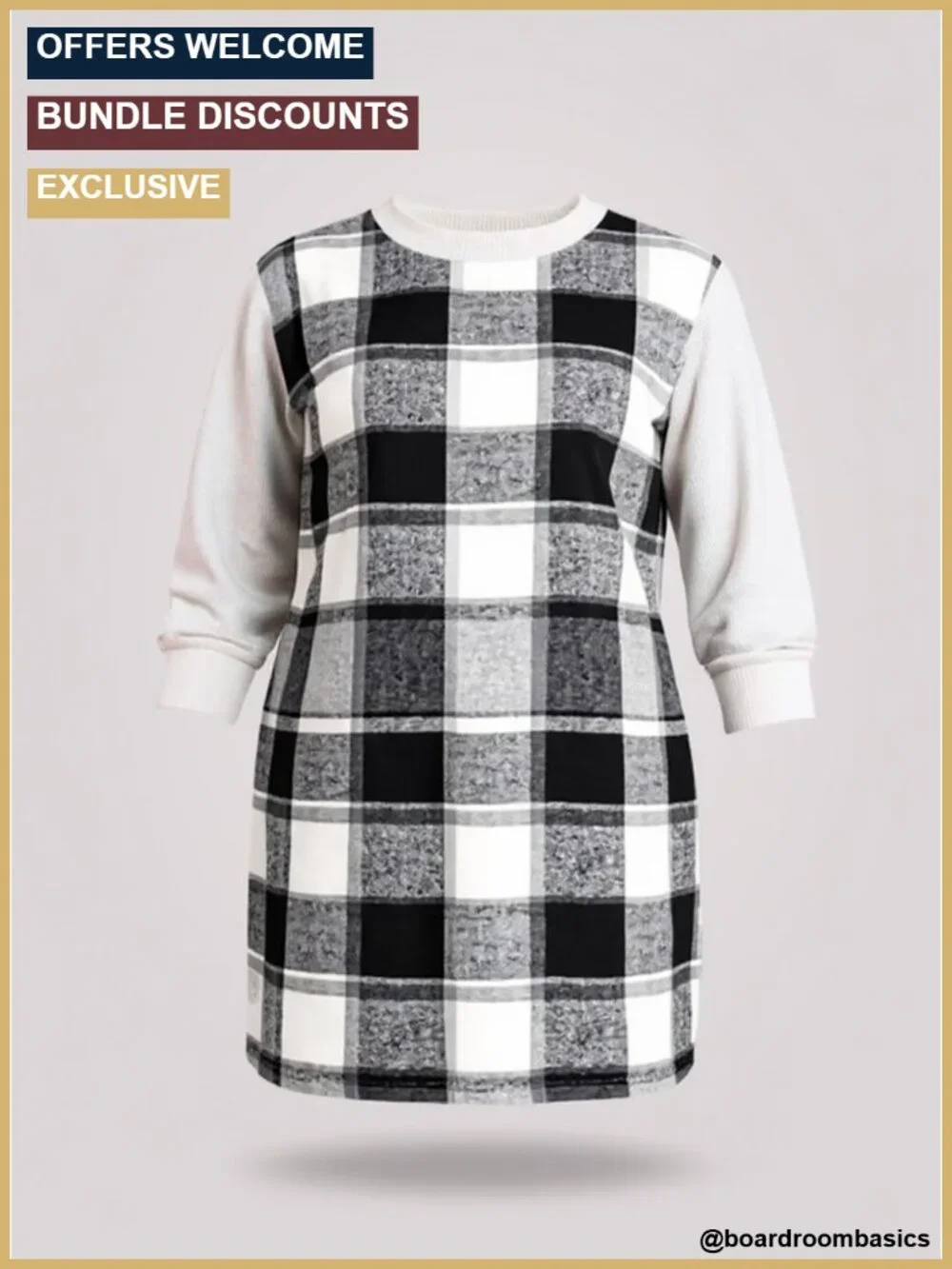 High Waisted Plaid Pencil Mini Skirt with Elastic Waist